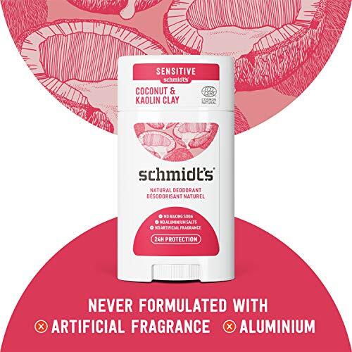 Aluminum Free Natural Deodorant Coconut & Kaolin Clay 2-pk for Women and Men,... - Picture 4 of 7