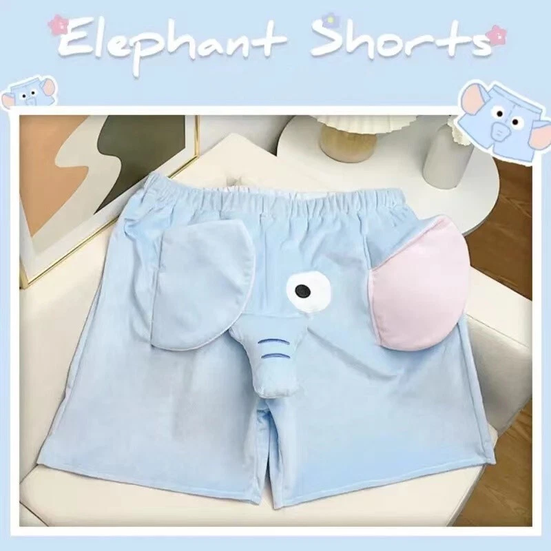 Pantalones Marea Verano Nuevo Lindo Divertido Nariz de Elefante Pantalones Cortos Pareja Pijama Foto 4 de 4