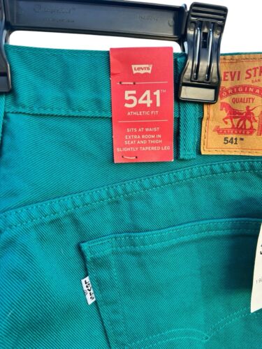 Levi's Men's 541 Athletic Fit Jean Deep Aqua Piece Dye 38W x 30L 181810188 NWT - Picture 3 of 8