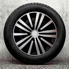 Set of 4x15 inch Wheel Trims to fit Renault Kangoo Scenic Clio + free stickers
