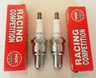 (2) NGK BR8EG 3992 RACING Spark Plugs SOLID Terminal MX ATV 2-Strokes