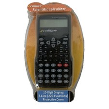 Caliber Scientific Calulator 10-Digit Display - With Protective Cover & Battery