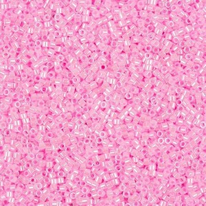 B79//1 Miyuki Delica Size 11//0 Seed Beads Transparent Light Rose DB1413 7.2g
