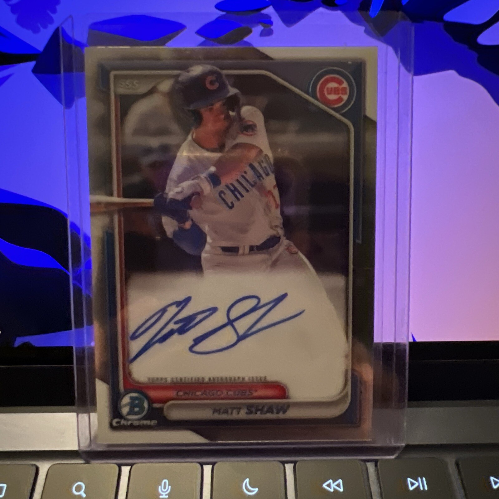 2024 Bowman #CPA-MS Matt Shaw Chrome Prospects Autographs NM/MINT CHICAGO CUBS