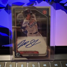 2024 Bowman #CPA-MS Matt Shaw Chrome Prospects Autographs NM/MINT CHICAGO CUBS