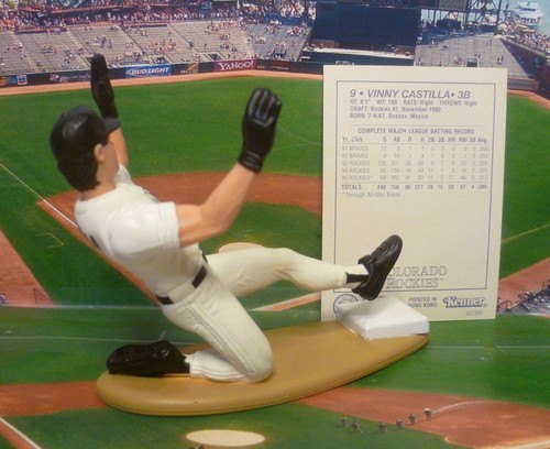 1996 VINNY CASTILLA - Starting Lineup -SLU - Loose with Card - COLORADO ROCKIES - Picture 2 of 2