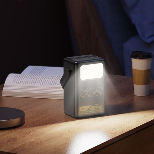 Hoco J110 60000mAh 22.5W Powermaster Power Bank With LED Lamp - Black - Picture 8 of 9