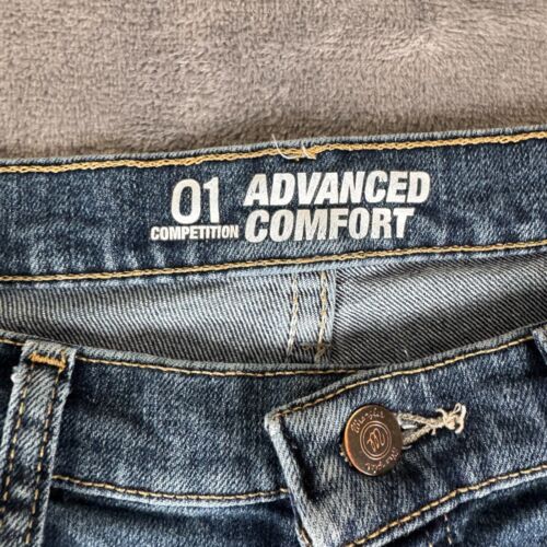 Wrangler Jeans Uomo 32x30 Blu Denim Competizione Cowboy Comfort Stile Western 01 - Foto 2 di 9