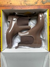 Lemon Jelly Women’s Size 37 Brown, Puce Patent Chelsea Pull On Rain Boots