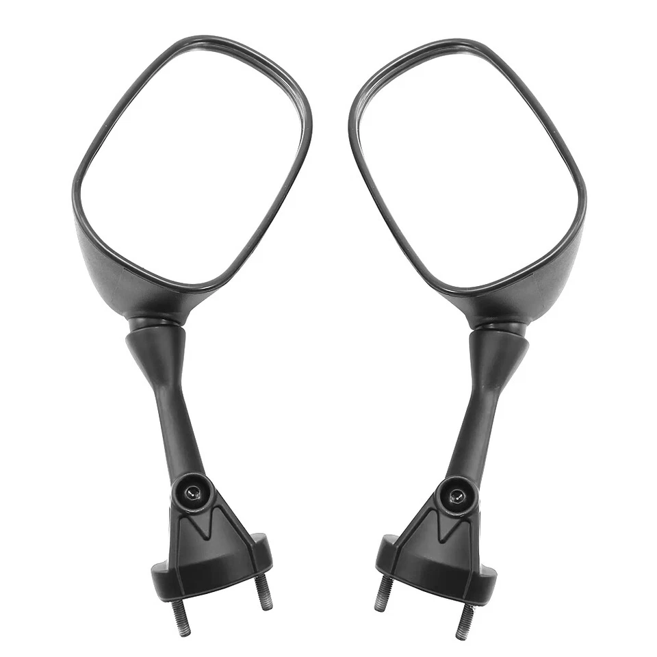 Par de espejos retrovisores laterales negros para motocicleta Yamaha YZF R1 R6 FZ1 FZ6 600R R3 Foto 3 de 4