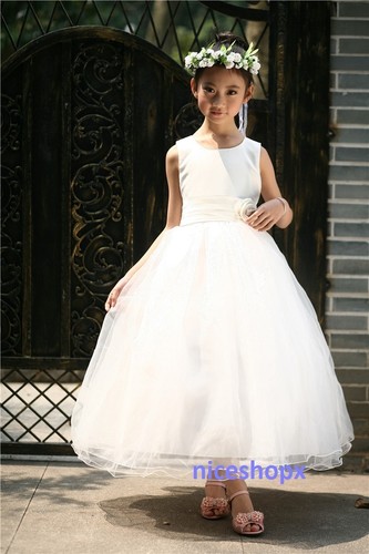 Girls Flower/Bridesmaid/Party/Princess/Prom/Wedding/Christening/COMMUNION Dress - Picture 5 of 11