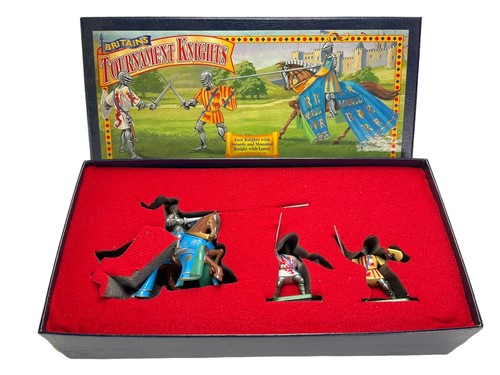 Britains 08762 Fußritter mit Schwertern & montiertem Ritter, Lanze Soldaten Schwerter ♤50