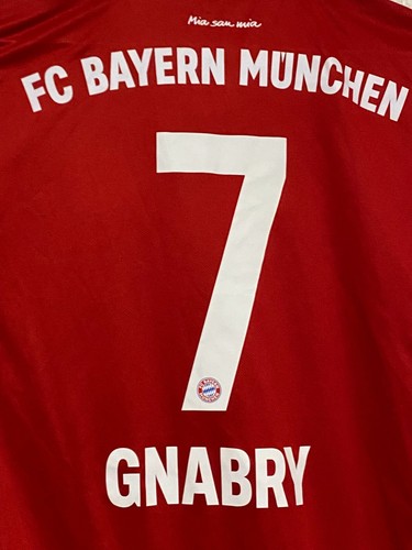 BAYERN MUNICH 2020 2021 GNABRY 7 HOME FOOTBALL SHIRT JERSEY TRIKOT SIZE M FR8358 - Picture 4 of 7