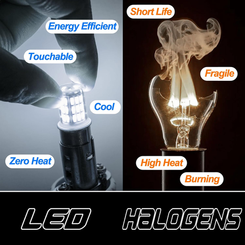 12 Volt BA15S Led Bulbs,1156 1141 6000K Daylight White,Dc Bayonet Single Contact - Picture 6 of 7