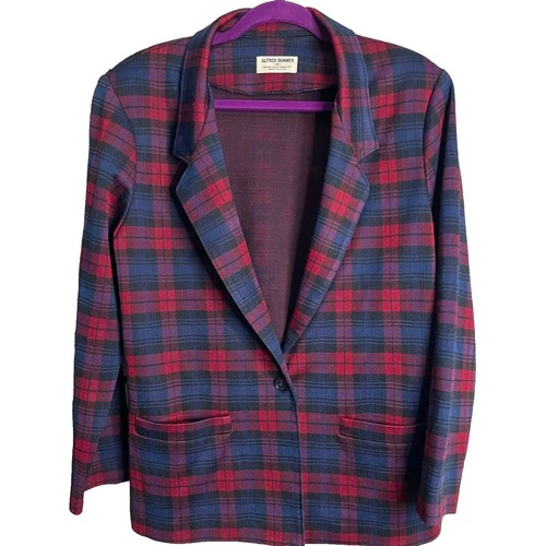 ALDRED DUNNER 90’s old USA check blouson NEW Vintage 90's Womens Alfred Dunner 2 Piece Plaid Open