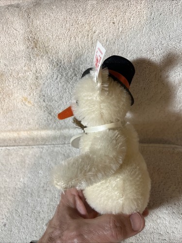 Vintage Steiff Snowman 996207 M J Hummel Goebel 1999 First Issue Hard To Find - Picture 7 of 19