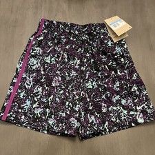Nike Dri-Fit Shorts Youth Kids Boys Medium Purple Black Blue FV0275-503 NWT 32