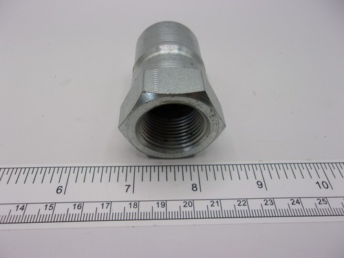 PARKER H6-63 Quick Connect Plug, 3/4", 3/4"-14, 1239A - Picture 2 of 4