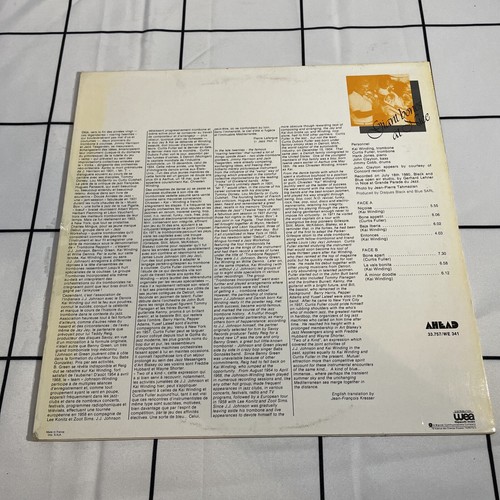 KAI WINDING & Curtis Fuller GIANT BONES AT NICE Ahead Made IN France LP 1980 Jzz - Imagen 2 de 4