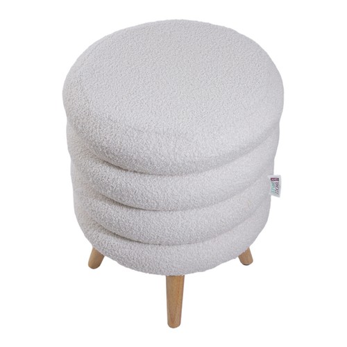 Teddy Fleece Dressing Table Stool Bedroom Vanity Chair Makeup Stool Piano Seat - Picture 6 of 14