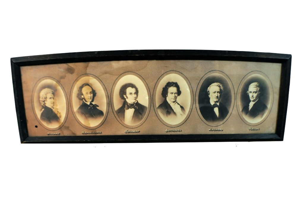 Vintage Art/ Print - The Greatest Composers, Mozart, Shubert