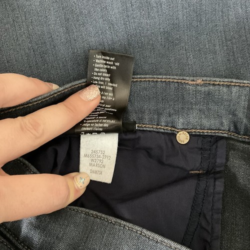 Pantalones de mezclilla PAIGE Federal ""Marson"" azul mediano de lujo para hombre 38 x 33 nuevos pierna recta - Imagen 7 de 8