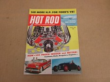 HOT ROD magazine August 1958 custom street drag racing Ford Mercury Custom