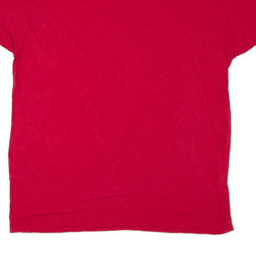 HANES Mens T-Shirt Red L - Picture 6 of 6