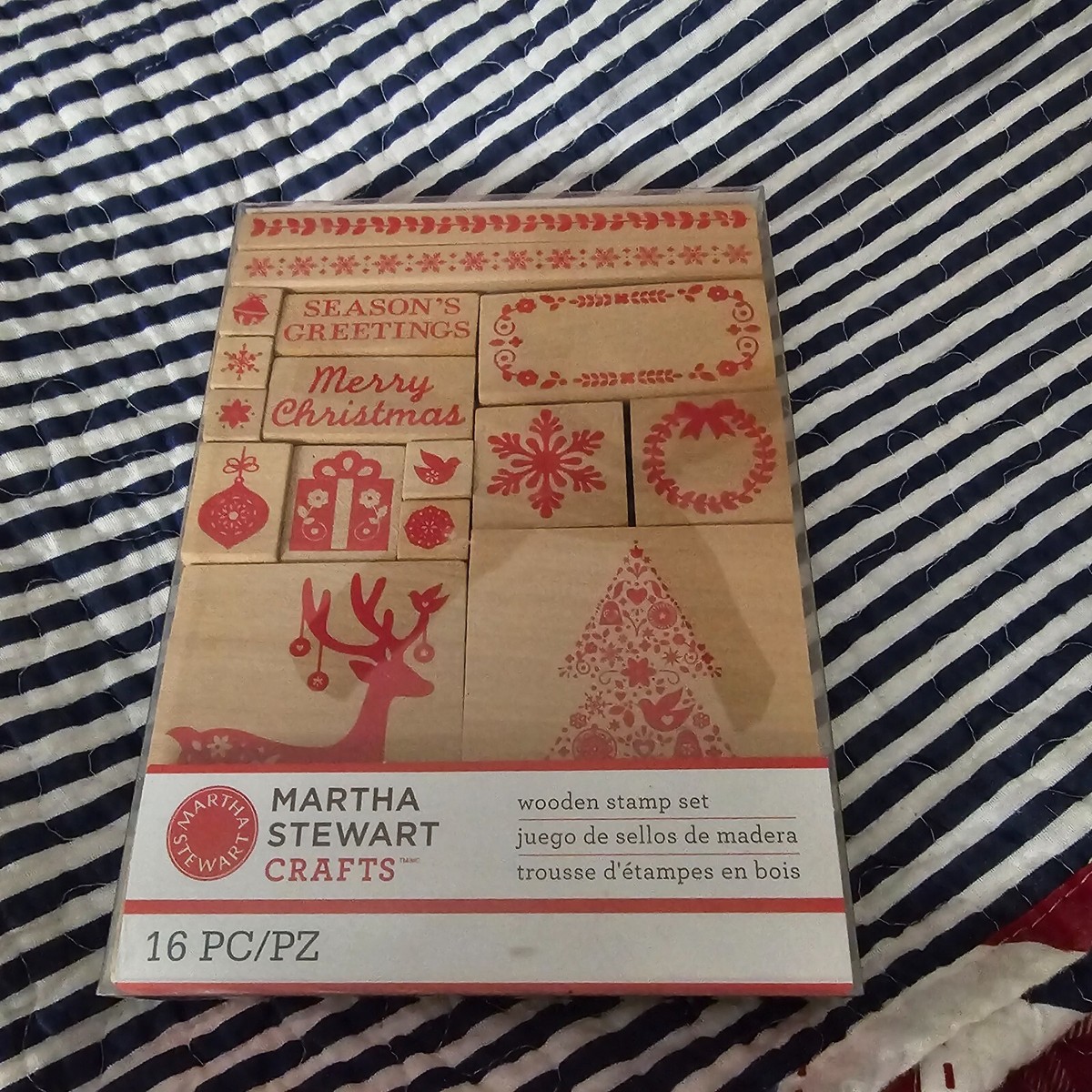 【Martha Stewart】マーサ クリスマスウッドスタンプ 2点セット Martha Stewart christmas wooden stamp set | eBay