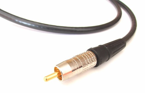 Cable coaxial digital BNC a RCA 0,5 m Belden 1694a Canare verdaderos 75 ohmios conectores - Imagen 3 de 3