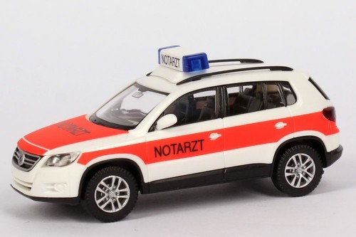 RARE VW TIGUAN 5N TDI TSI 2007 NOTARZT GERMAN DOCTOR 1:87 WIKING (DEALER MODEL) - Picture 7 of 7