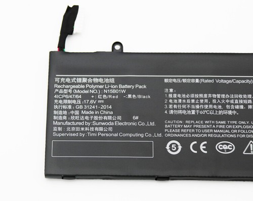 Origina Xiaomi Mi Ruby 15.6 inch Timi TM1703 N15B01W Notebook Windows 10 Battery - Picture 2 of 4