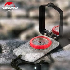 NatureHike Luminous Compass With Mirror LED Light Camping Hiking Survival Compas