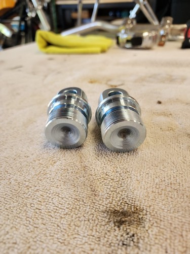Harley Adjustable Wideglide Fork Tube Plug Set for late model Shovel/EVO - Picture 2 of 3
