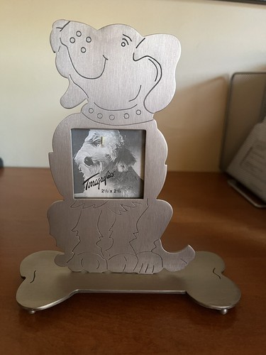 Vintage Burnes Lab Dog Picture Frame 2.5 X 2.5 New - Picture 2 of 8