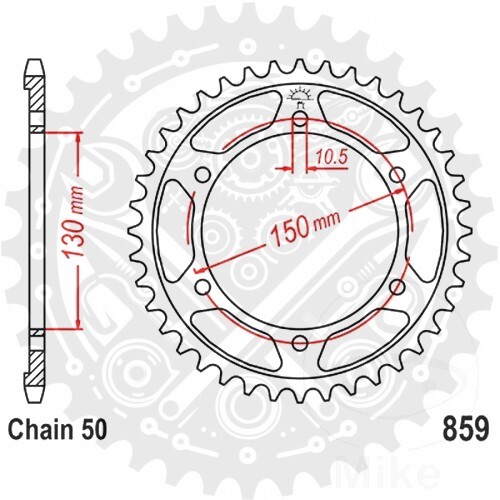 New JTR859.42 JT Rear Sprocket 42/530 Silver For Yamaha YZF 600 RN Thundercat - Picture 1 of 5