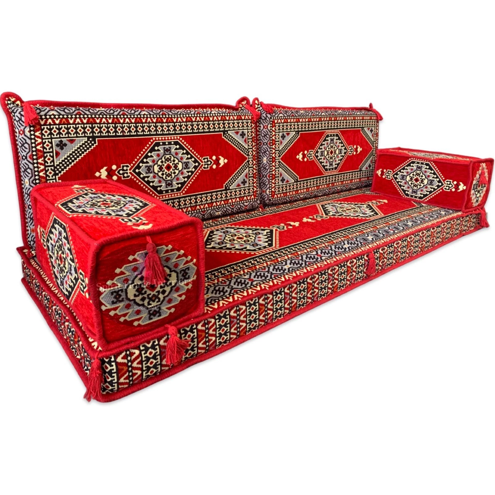 Arabic MAJLIS Sofa Set, Garden Bench Cushions, Bohemian Home Decor, Floor COUCH