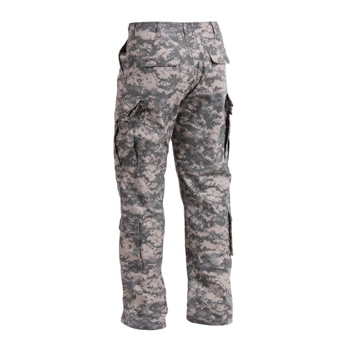 Mens Digital Camo US Army ACU Style Pants Military Cargo Pocket Combat Uniform - Picture 3 of 8