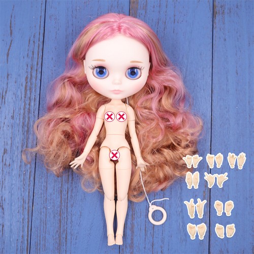 Muñeca Blythe Desnuda De Fábrica 12" Cuerpo Articulado JBG Cara Piel Blanca Pelo Negro - Imagen 51 de 52