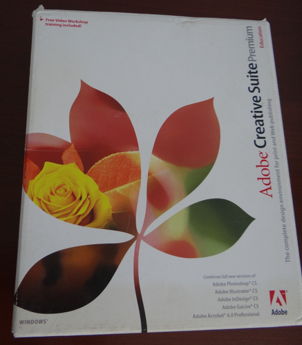 Adobe Creative Suite Premium Education For Windows w/ Serial Numbers 2004 - Picture 1 of 10