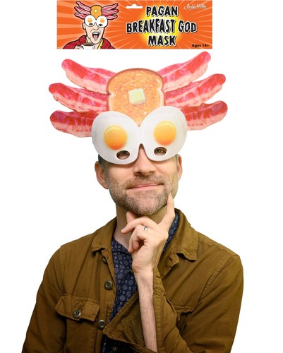 Pagan Breakfast God Mask - Bacon Eggs Toast Costume Party GaG - Archie McPhee - Picture 1 of 4