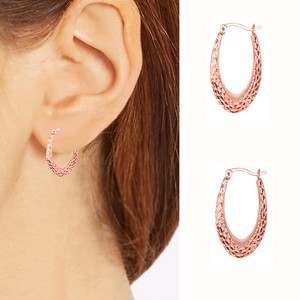 14K or blanc créoles Endless Hoop Boucles d/'Oreilles 12 mm 1//2 pouces