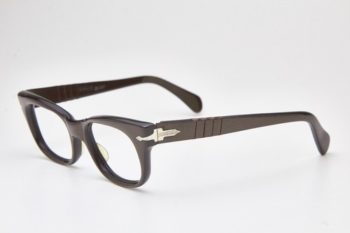 occhiali PERSOL RATTI montatura marrone oversized vintage 1970s👓Uomo - Foto 4 di 19