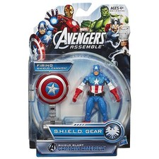 CAPTAIN AMERICA ( 4" ) SHIELD GEAR ( AVENGERS )  ( 2013 ) MARVEL ACTION FIGURE
