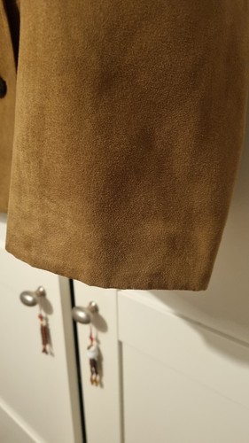 BNWT M&S Viral Faux Suede Tan Car Coat Jacket S Small Sold Out - Picture 3 of 11