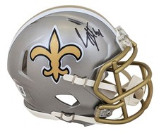 Saints Cameron Jordan Authentic Signed Flash Speed Mini Helmet BAS Witnessed