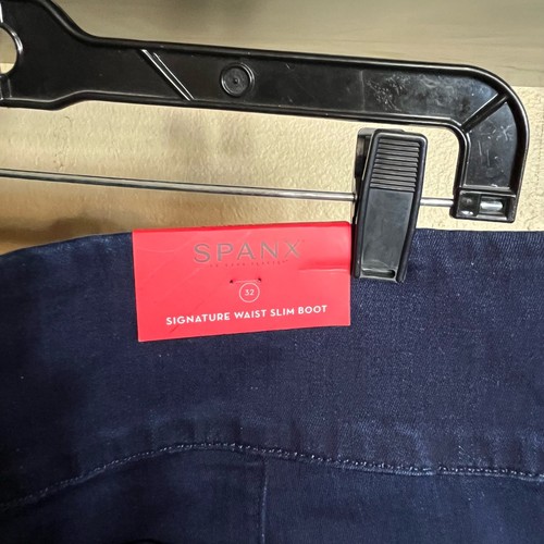 NUEVO Pantalones de mezclilla Spanx Signature cintura ajustados nuevos con etiquetas talla 32 enjuague medianoche FD7415 - Imagen 8 de 16