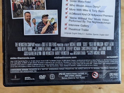 Sicko DVD Special Edition All New Material By Michael Moore + Special Features - Picture 6 of 9