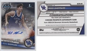 2023-24 Bowman U Chrome Chrome Prospect Auto Reed Sheppard #BCPA-RS Auto