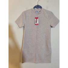 Steve Madden Heather Oatmeal Short Sleeve Sweater Dress XS DO38979W Beige